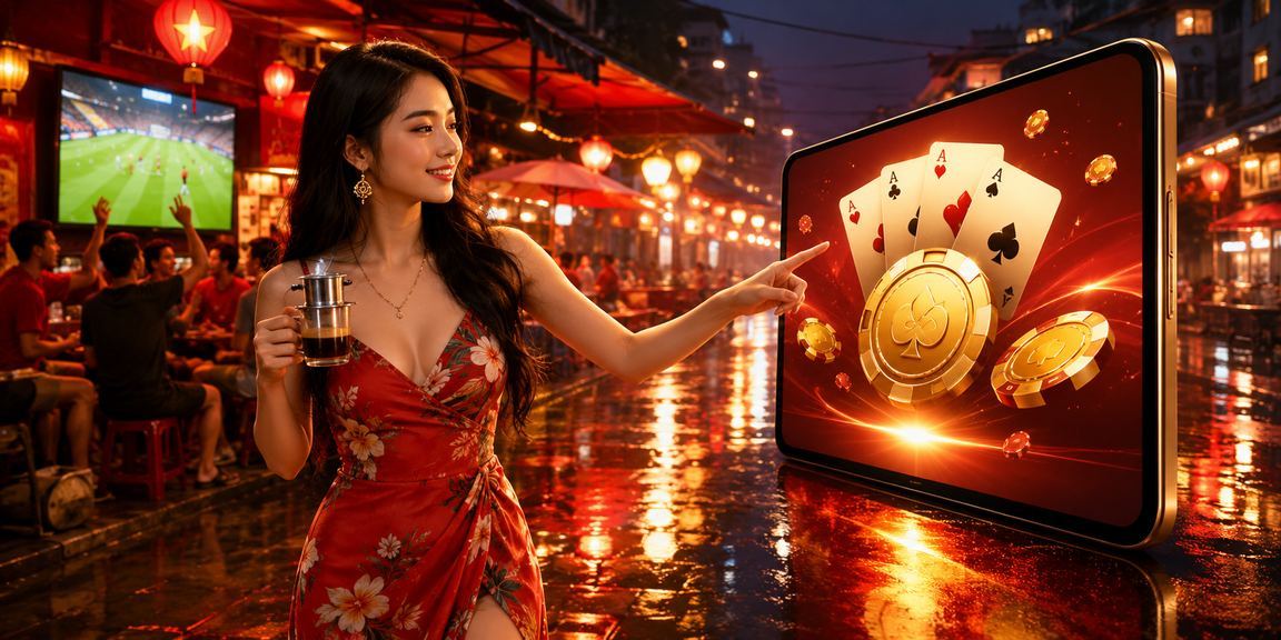 Người chơi bài tại Hà Nội thư giãn bên ly cà phê trong buổi tối – không khí giải trí đời thường